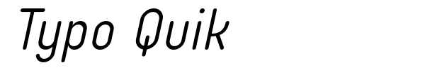Typo Quik font preview